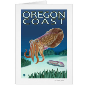 Cartão Chocos da costa de Oregon