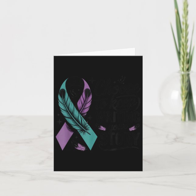 Cartão Choose To Keep Writing Your Story Insrational Quot (Frente)