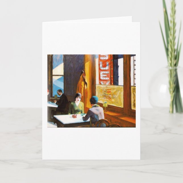 Cartão Chop Suey - Edward Hopper (Frente)