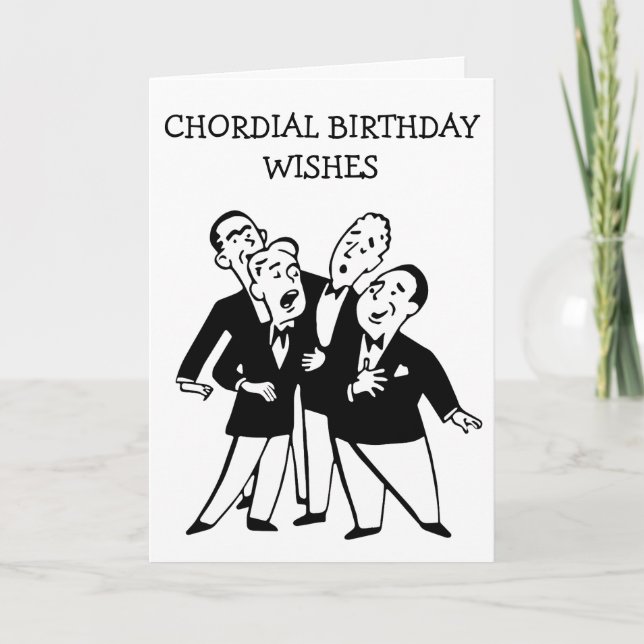 Cartão Chordial Birthday (Frente)