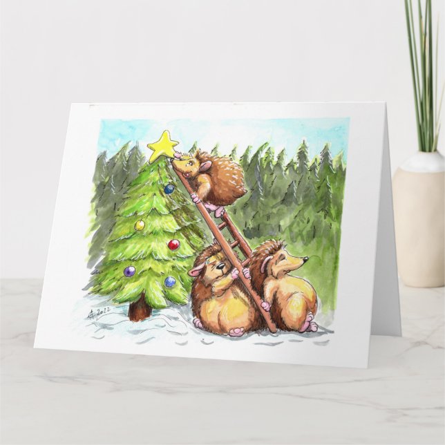 Cartão choupissons de Noël (Frente)