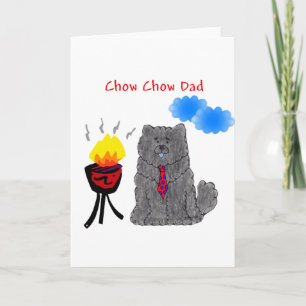 Cartão Chow Chow Black - Dad Card