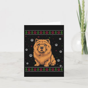 Cartão Chow Chow Christmas Sweet Xmas Pet Animal Dog Lo