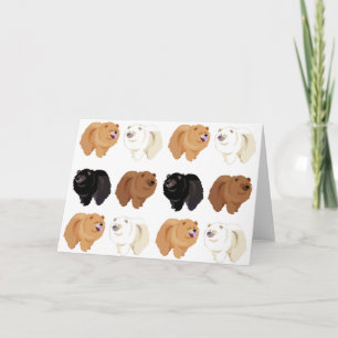 Cartão chow chow greeting card