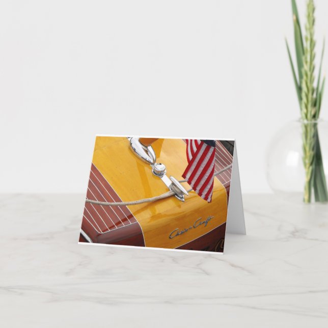 Cartão Chris Craft Custom note card. (Frente)