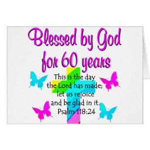 CARTÃO CHRISTIAN 60 ANOS REZA
