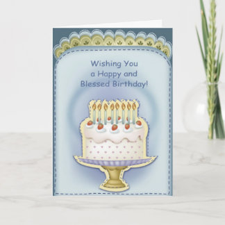 Cartão Christian Birthday Greeting Card