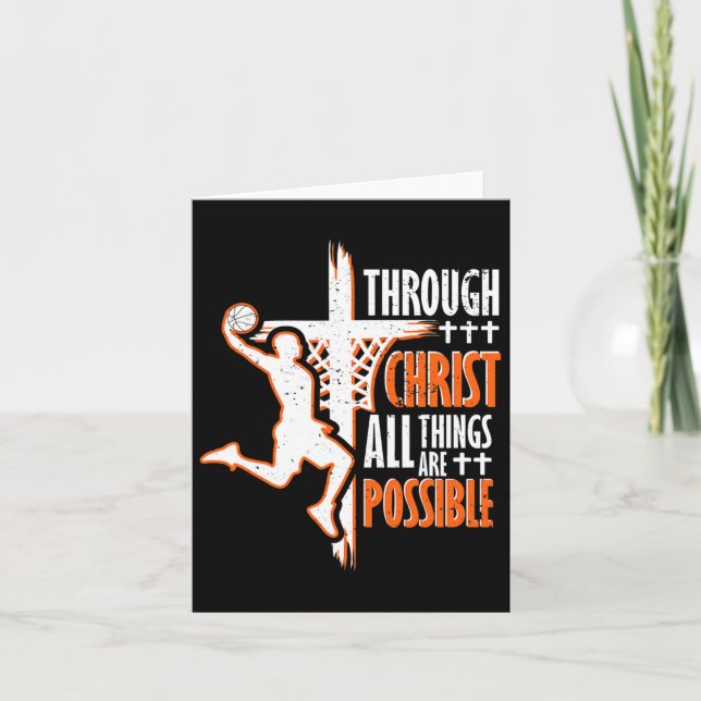 Cartão Christian Bysketbyll Jesus Cristo Bysketbyll Relig (Frente)