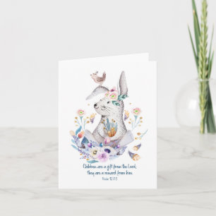 Cartão Christian Christening Baby Shower Dedication Card