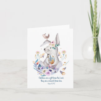 Cartão Christian Christening Baby Shower Dedication Card