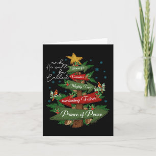 Cartão Christian Christmas Ele Será Chamado De Maravilhos