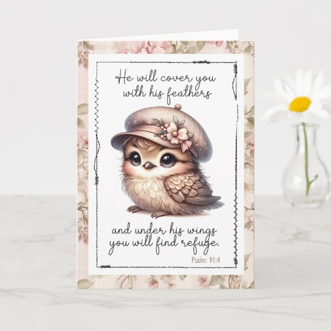 Cartão Christian Faith Words Of Comfort (Planta pequena)