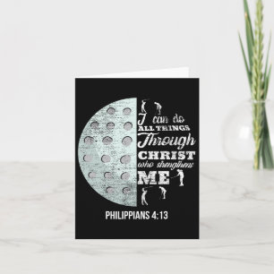 Cartão Christian Golf Philippians 413 Golfer Gifts Men Wo