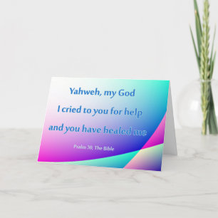 Cartão Christian Healing Quote Card Get Well