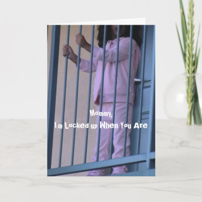 Cartão Christian Inmate Card com mensagem Gospel dentro (Frente)