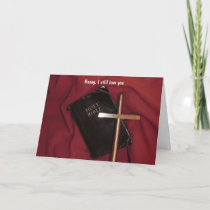 Cartão Christian Inmate Card com mensagem Gospel dentro