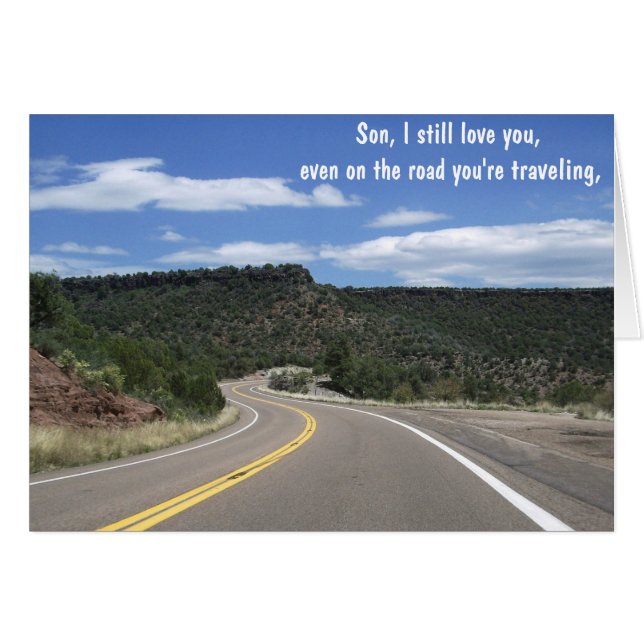 Cartão Christian Inmate Card com mensagem Gospel dentro (Frente Horizontal)