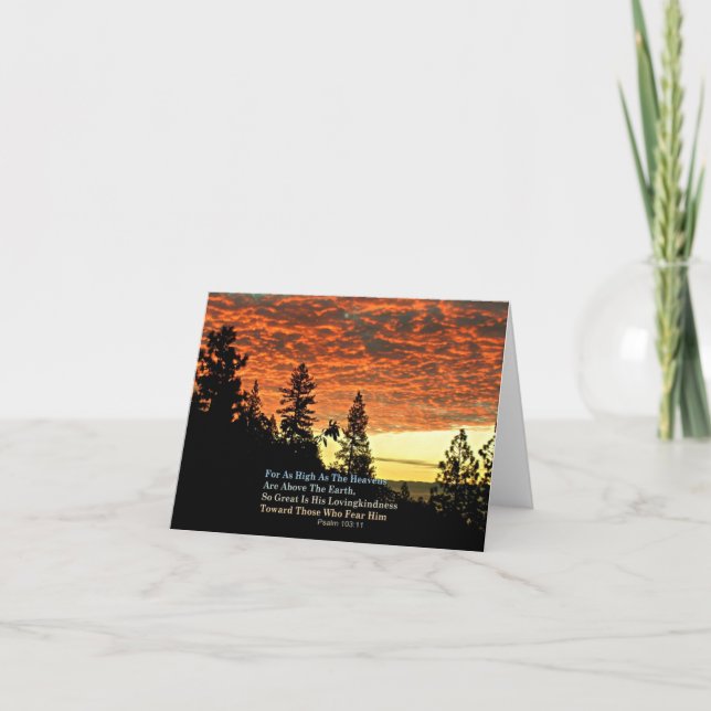 Cartão Christian Notecards Bible Verse Creationarts (Frente)