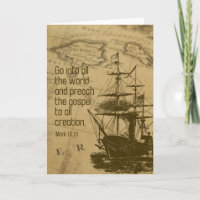 Christian Ordination Church Card Graduation