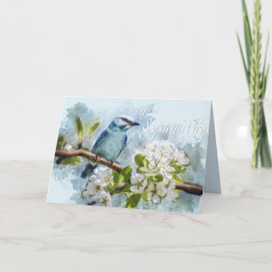 Cartão Christian Scripture Sympathy Card Blue Bird