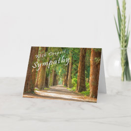 Cartão Christian Scripture Sympathy Card Trees and Path