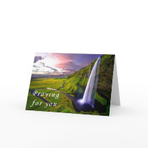 Christian Scripture Sympathy Card Waterfall