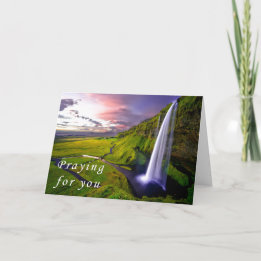 Cartão Christian Scripture Sympathy Card Waterfall