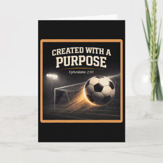 Cartão Christian Soccer Created With A Purpose Ephesians