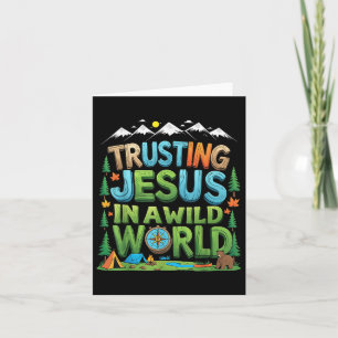 Cartão Christian Summer True North Vbs 2025 Confiante Jes
