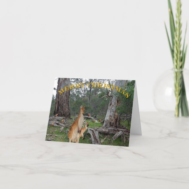 Cartão Christmas Card - Australian Wildlife (Frente)