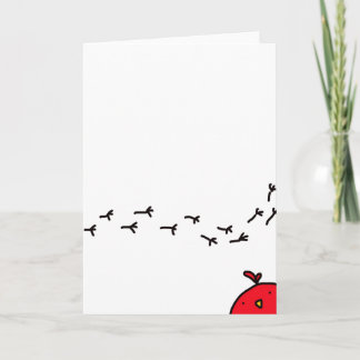 Cartão Christmas card bird