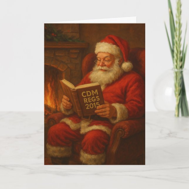 Cartão Christmas card - Santa & CDM Regs 2015' builder (Frente)