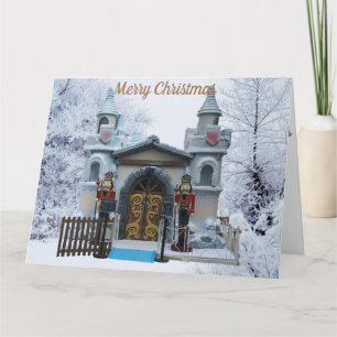 Cartão Christmas card with Grotto and Nutcrackers