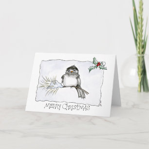Cartão Christmas Chickadee