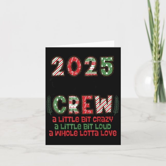 Cartão Christmas Crew 2025 Family Christmas Matching Xmas (Frente)