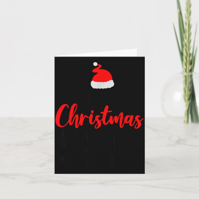 Cartão Christmas Crew Funny Matching Squad Pajamas Xmas G (Frente)