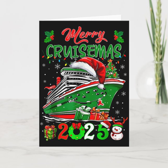 Cartão Christmas Cruise 2025 Making Memories For A Lifeti (Frente)