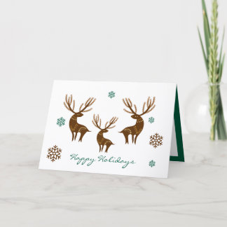Cartão Christmas deers card