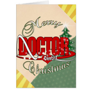 CARTÃO CHRISTMAS DENTISTA MÉDICO