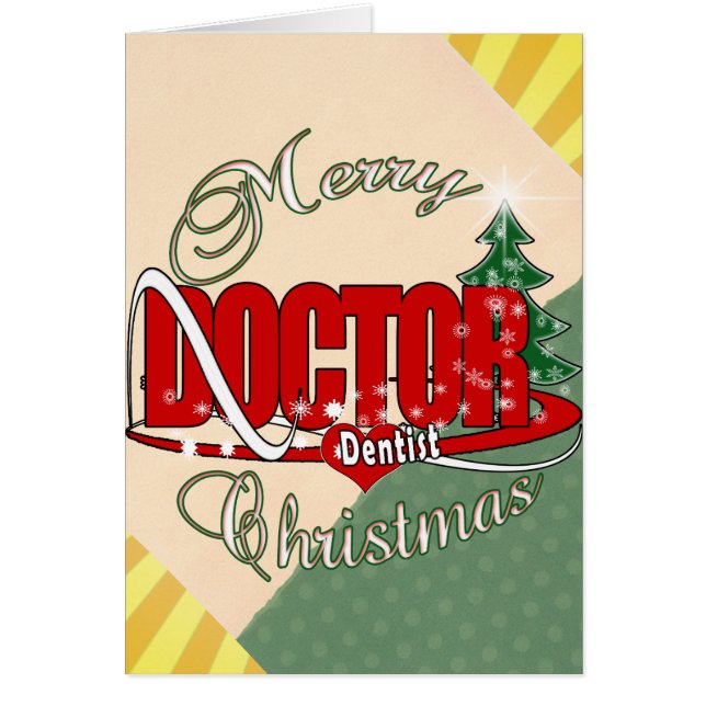 CARTÃO CHRISTMAS DENTISTA MÉDICO (Frente)