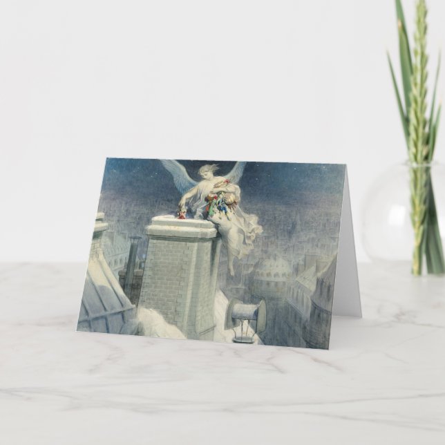 Cartão Christmas Eve - Gustave Dore (Frente)