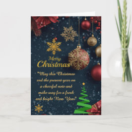 Cartão Christmas Folded Greeting Card