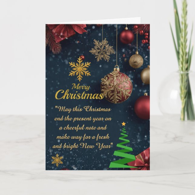 Cartão Christmas Folded Greeting Card (Frente)