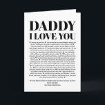 Cartão Christmas gift for daddy reasons we love you<br><div class="desc">editable</div>