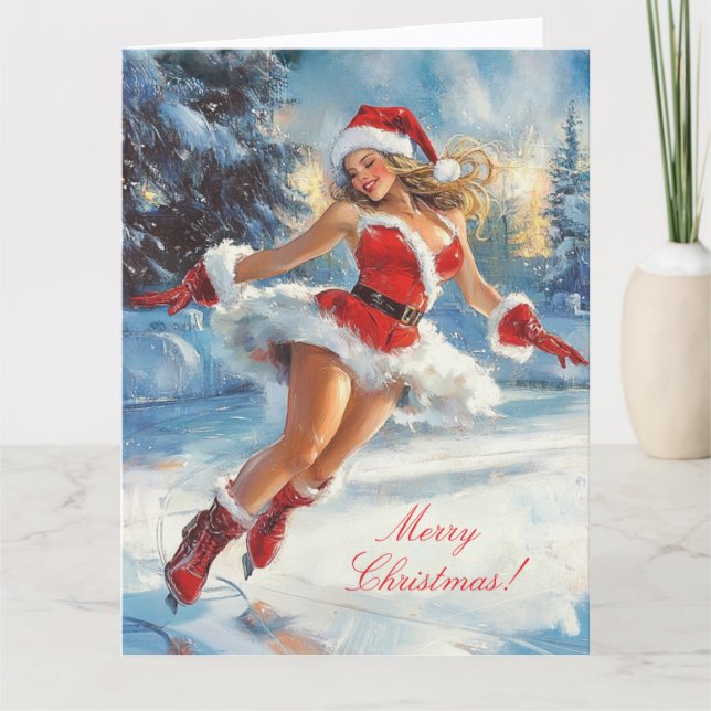 Cartão Christmas Greeting Card. (Frente)
