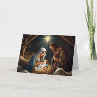 Cartão Christmas Holiday Card Baby Jesus Series #2