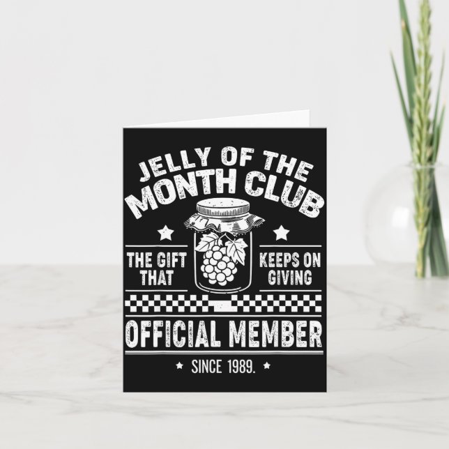 Cartão Christmas Jelly Of The Month Club Member Funny Xma (Frente)