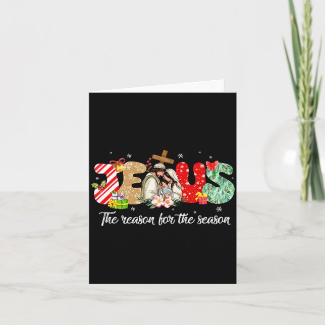 Cartão Christmas Jesus Is The Reason For The Season Jesus (Frente)