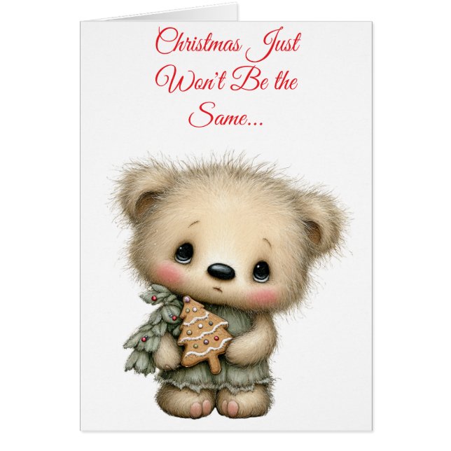 Cartão Christmas Just Won't Be the Same (Frente)