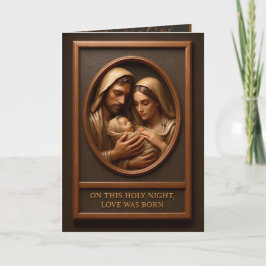 Cartão Christmas Nativity Folded Greeting Card
